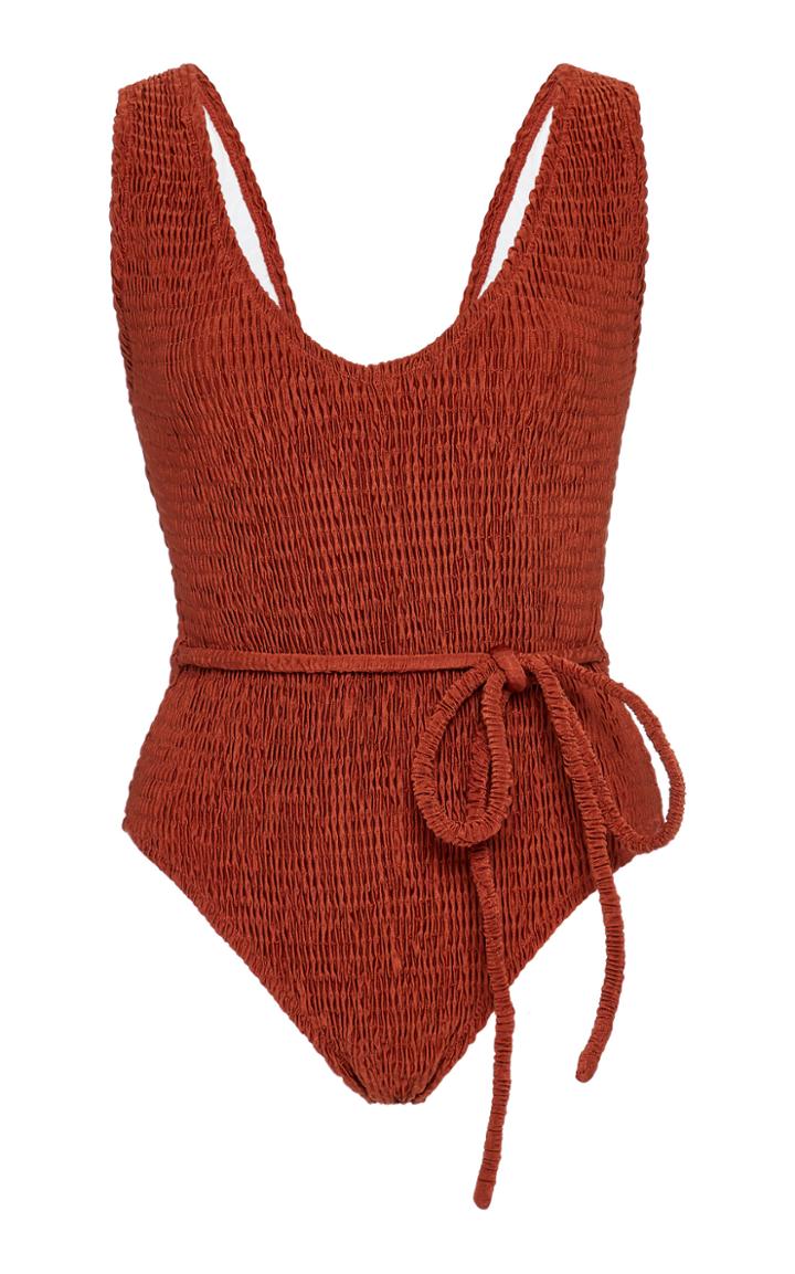 Solid & Striped Michelle Tie-detailed Swimsuit