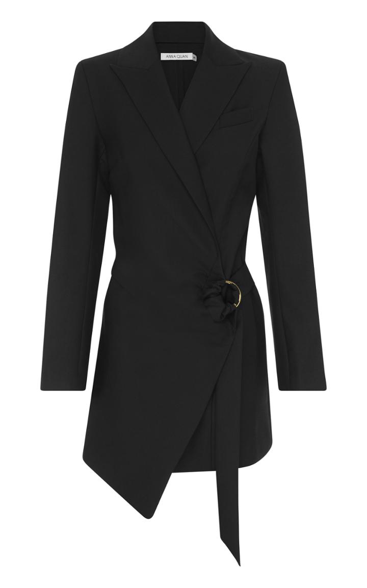 Moda Operandi Anna Quan Valentina Wool Blazer Dress