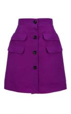 Moda Operandi La Doublej Peggy Wool-blend Mini Skirt