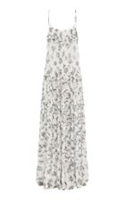 Lee Mathews Lucy Printed Crinkled Silk Maxi Dress Size: 0