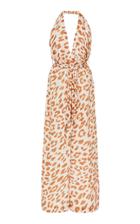 Nanushka Alayna Leopard-print Cotton-twill Jumpsuit
