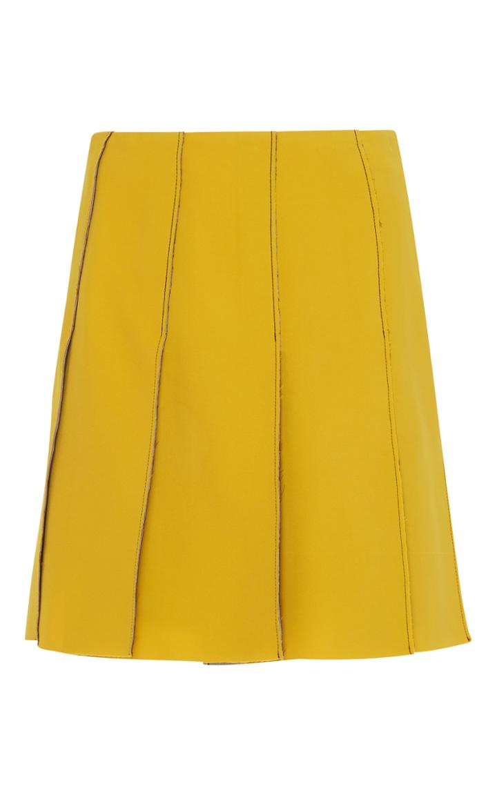 Parden's Orna Yellow Mini Skirt