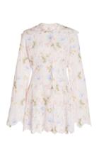 Moda Operandi Yuhan Wang Emilija Raw-cut Floral Cotton-blend Lace Top