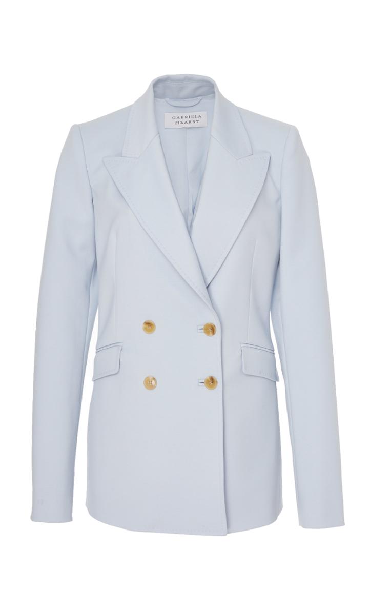 Gabriela Hearst Angela Double-breasted Wool-blend Blazer