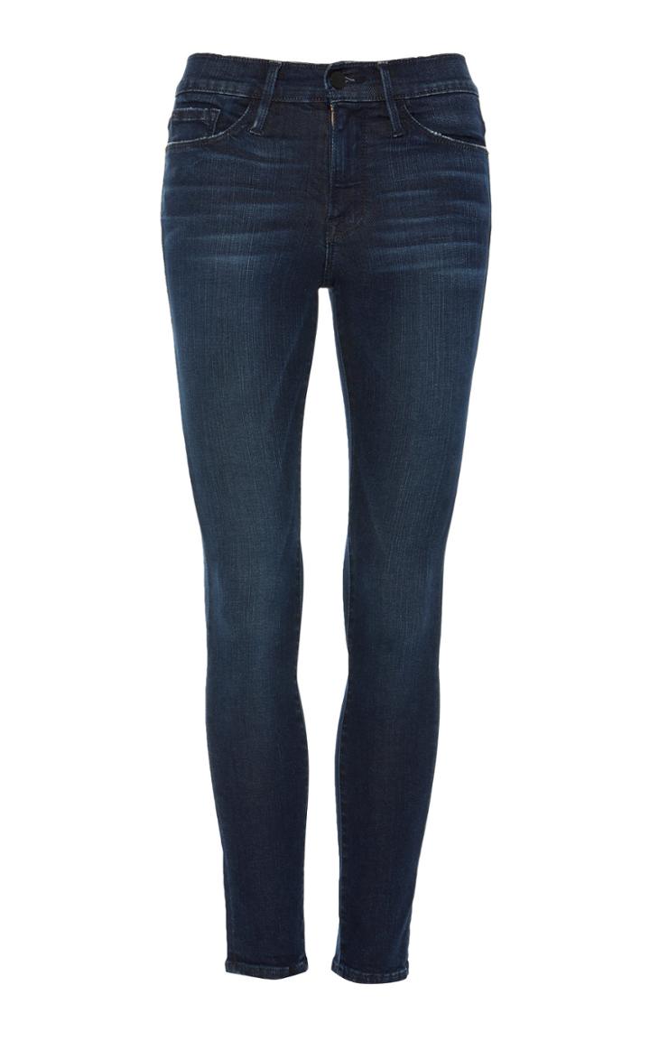 Frame Denim Le Skinny De Jeanne Cropped Mid-rise Slim-leg Jeans
