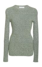 Victoria Beckham Rib Change Crew Neck Top