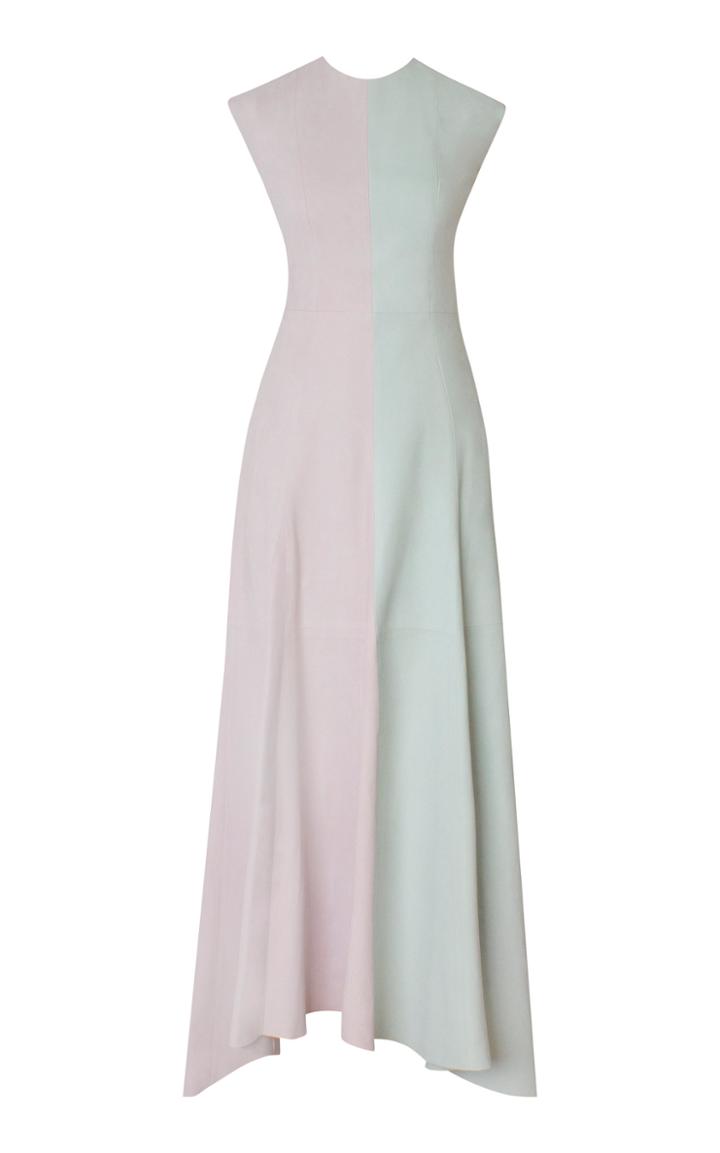 Moda Operandi Alejandra Alonso Rojas Casilda Two-tone Suede Dress Size: 6
