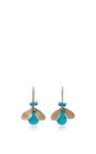 Annette Ferdinandsen 18k Gold Turquoise Bug Earrings