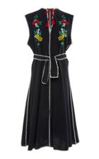 Carolina K Oaxaca Embroidered Midi Dress