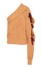 Hellessy Saville One-shoulder Cut-out Cotton-blend Sweater