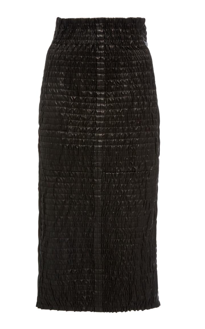 Rosetta Getty Leather Pencil Skirt