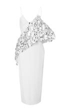 Cushnie Et Ochs Alina Sequin Ruffle Pencil Dress