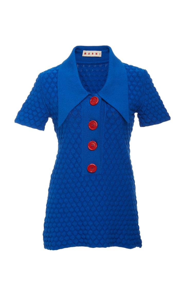 Marni Graphic Tuck Knit Tunic