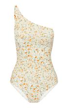 Moda Operandi Peony Spliced Floral One-piece Swimsuit