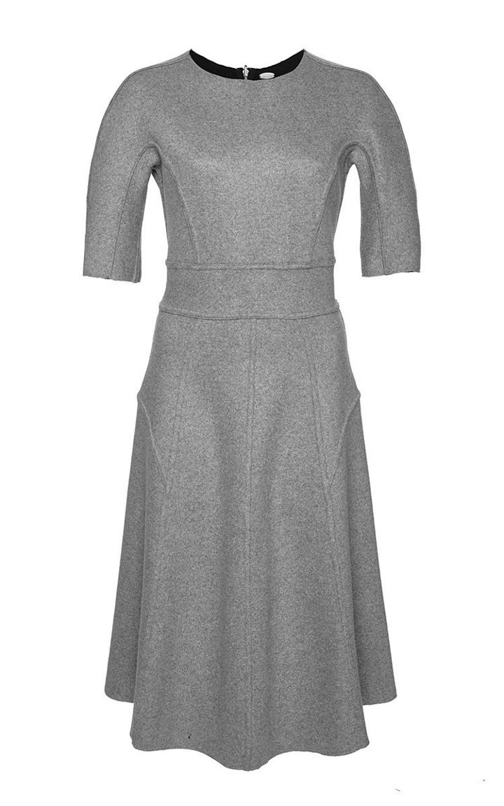 Lela Rose Reversible Double Faced Cashmere Dress