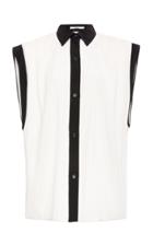 Givenchy Pleated Crepe De Chine Shirt