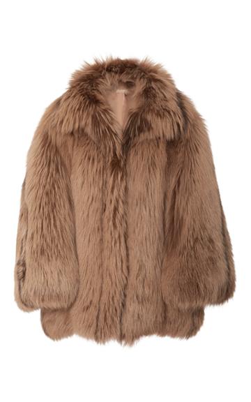 Michael Kors Collection Arctic Marble Fox Fur Coat
