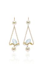Marie-hlne De Taillac One-of-a-kind Aquamarine Renaissance Fish Earrings