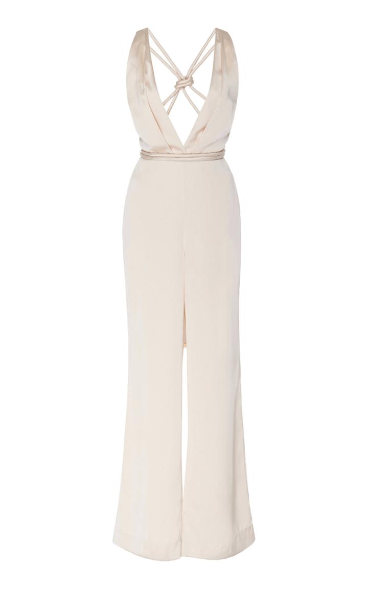 Significant Other Lucine Halter V-neck Jumpsuit