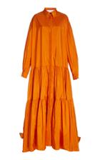 Carolina Herrera Oversized Silk Taffeta Shirt Dress