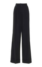 Dolce & Gabbana High-waisted Cuffed-hem Gabardine Pants