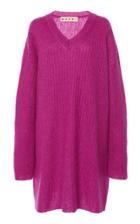 Marni Oversized Mohair-blend Ribbed Knit Sweater