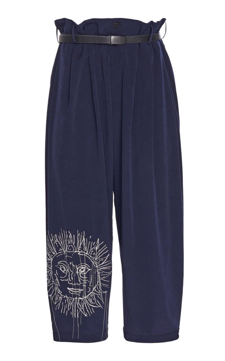 Yohji Yamamoto The Sun Embridery Tuck Trousers