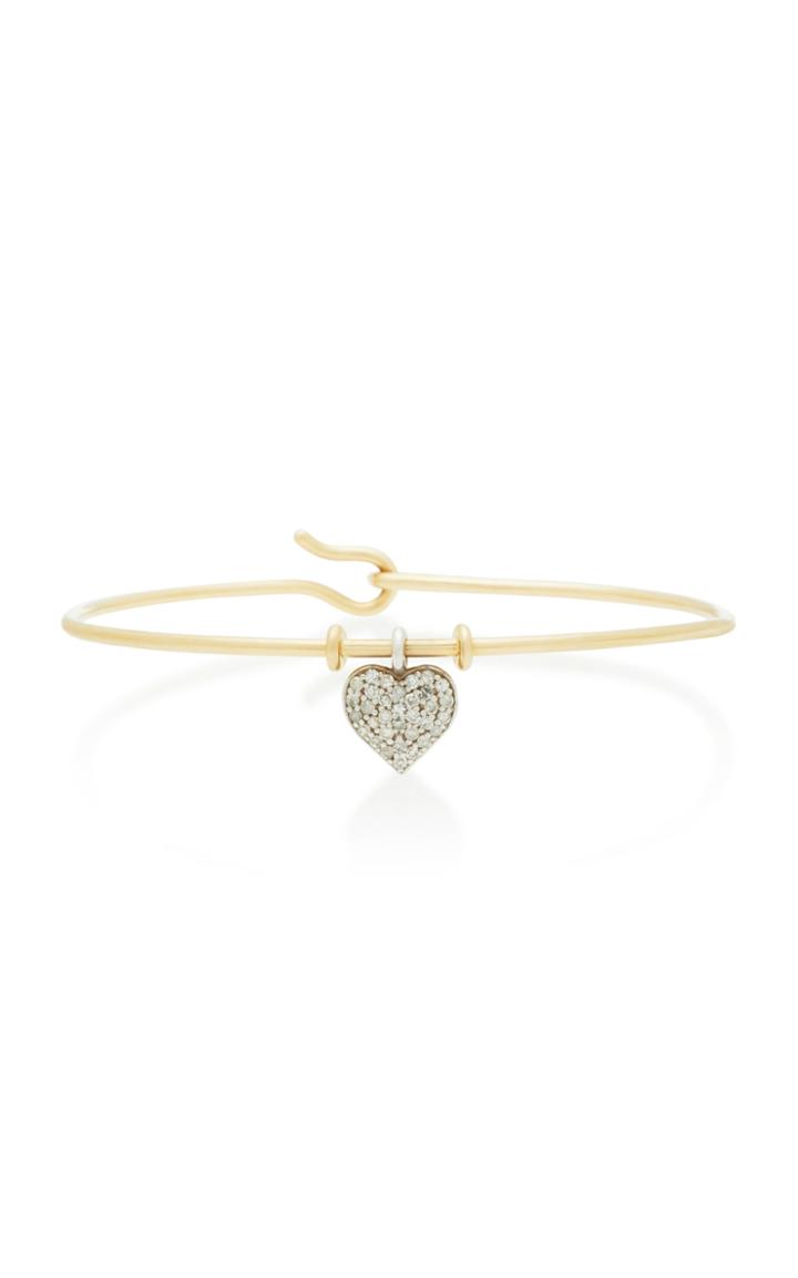Nancy Newberg 14k Yellow And White Gold Diamond Bracelet