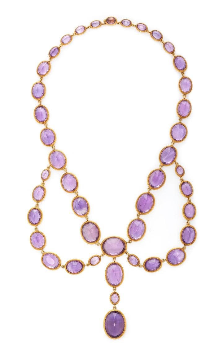 Moda Operandi Simon Teakle Antique Amethyst Necklace