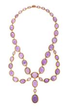 Moda Operandi Simon Teakle Antique Amethyst Necklace