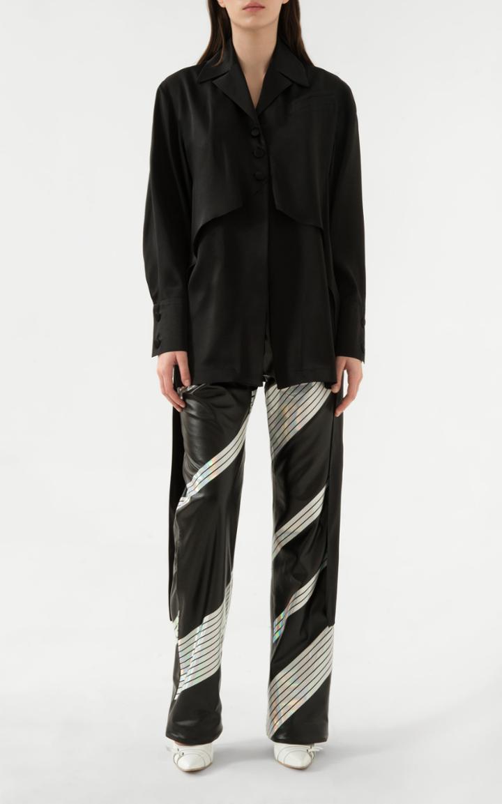 Matriel Faux Leather Space Pants