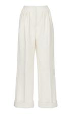 Emilia Wickstead Frankie Cloque Straight-leg Pants