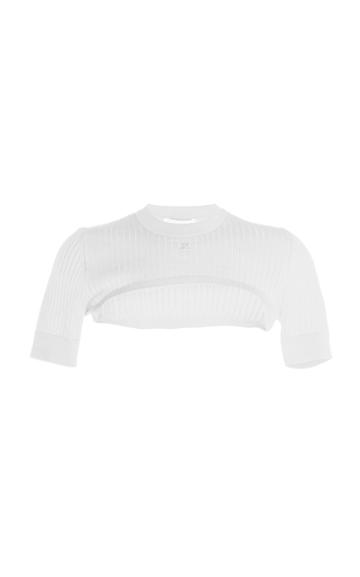 Courrges Ribbed Knit Micro Top