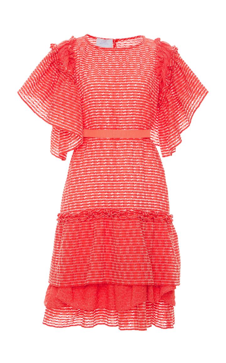 Luisa Beccaria Jacquard Short Dress
