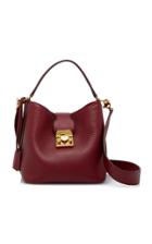 Mark Cross Small Murphy Pebbled Leather Bucket Bag