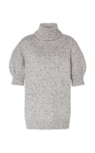 Moda Operandi Adam Lippes Marled Wool-cashmere Puff Sleeve Sweater Size: Xs