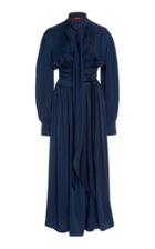 Moda Operandi Sies Marjan Faye Crepe Back Satin Full-sleeve Dress Size: 0