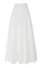 Ulla Johnson Fleet Smocked Cotton Maxi Skirt