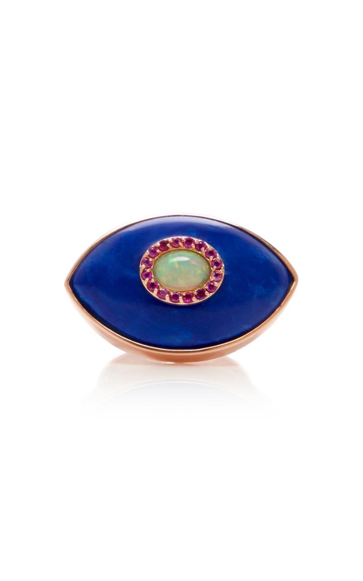 Marlo Laz Iris Opal And 14k Gold Ring