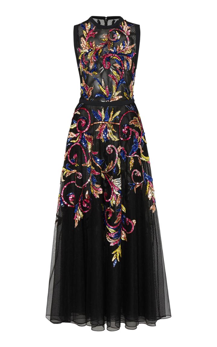 Moda Operandi Zuhair Murad Sequin Embellished Organza Gown Size: 32