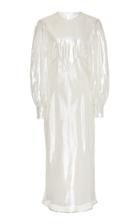 Olivia Von Halle Aureta Silk-lam Midi Dress Size: Xs