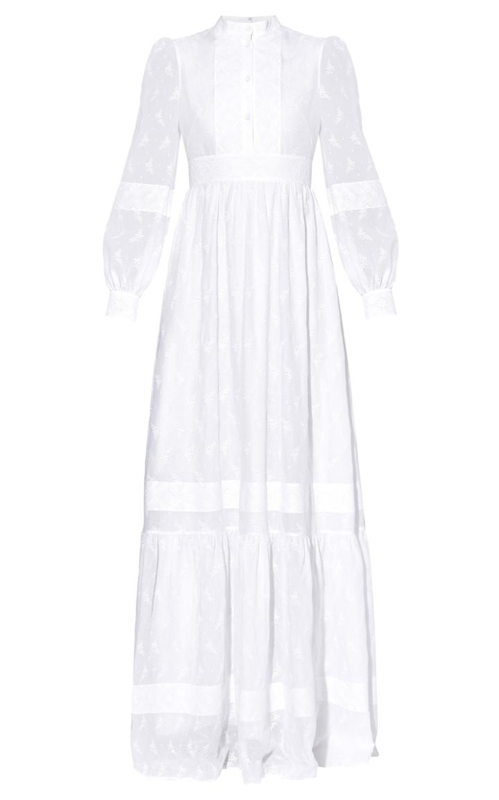 Moda Operandi Erdem Ulrica Long Sleeved Cotton-blend Gown