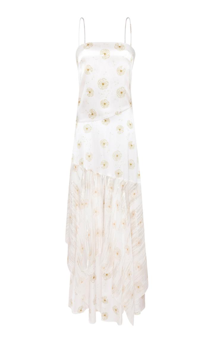 Adriana Iglesias Frida Floral Silk Chiffon Dress