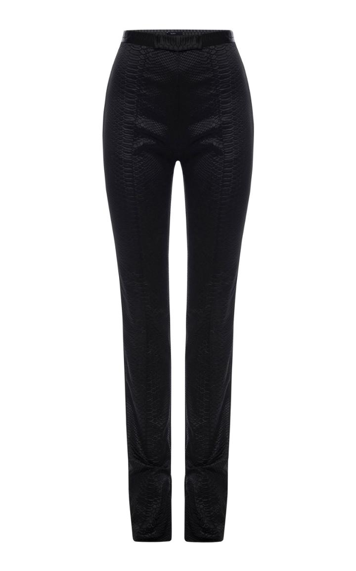 Moda Operandi Alex Perry Kyle Croc-effect High-waist Trousers Size: 4