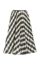 Moda Operandi Red Valentino Pleated Tartan Plaid Skirt