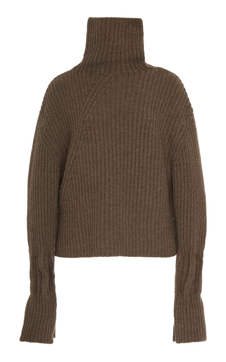Jw Anderson Button-embellished Wool-blend Sweater Size: M