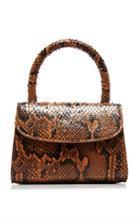 By Far Mini Snake-effect Leather Top Handle Bag