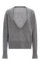 Tome Grey V-neck Wool Sweater