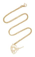 Lil Milan Peony 18k Gold Necklace