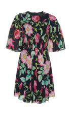 Andrew Gn Floral Silk Dress